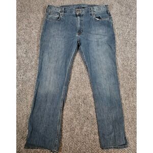 Carhartt Jeans Mens 40X30‎ Blue Relaxed Fit Rugged Flex Work Pants Preowned